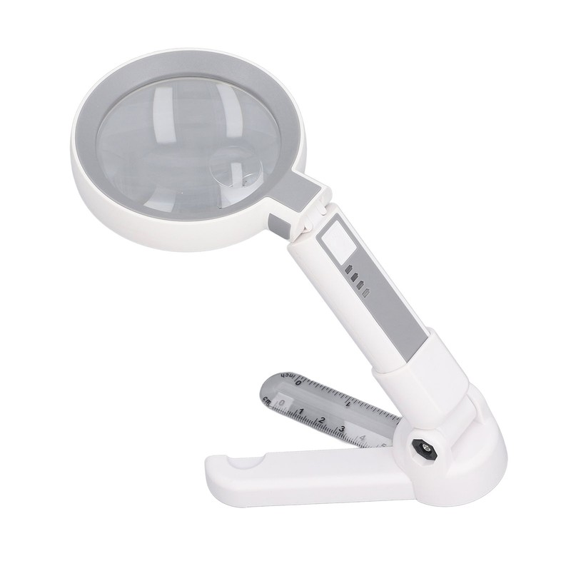 Magnifying Glass 5X 11X 18 LED Rechargeable 3 Brightness Levels