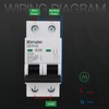 KERWINN Miniature Circuit Breaker 120V/240V ac Circuit Breaker 2Pole 20Amp