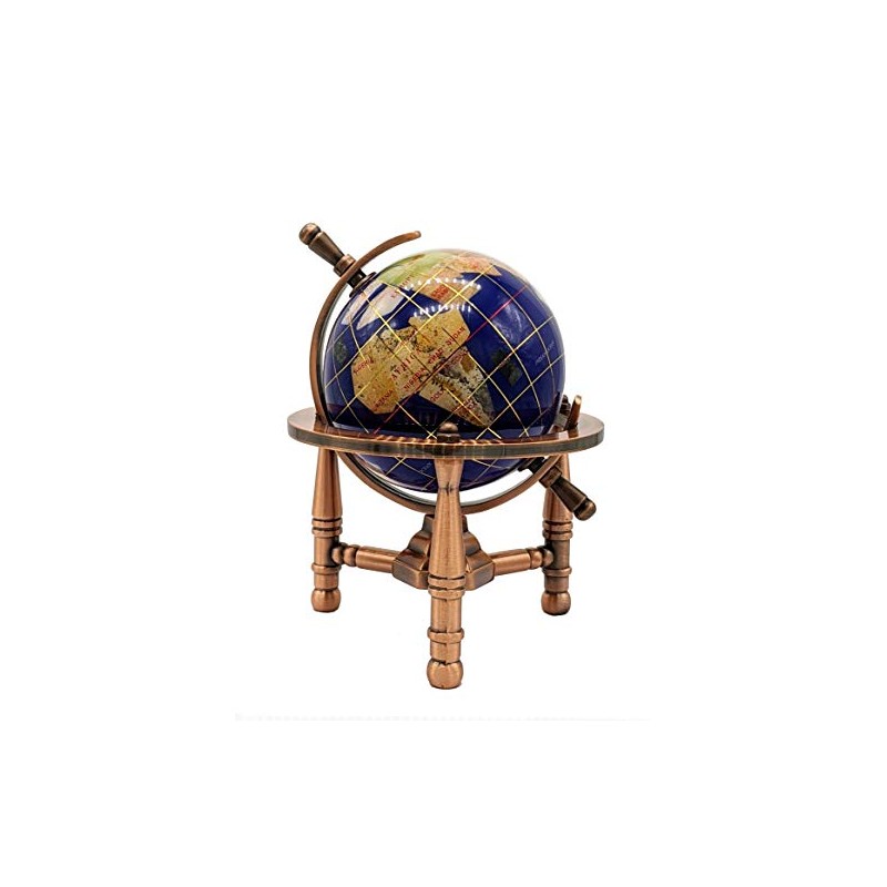 Unique Art 6-Inch Tall Blue Lapis Ocean Mini Table Top