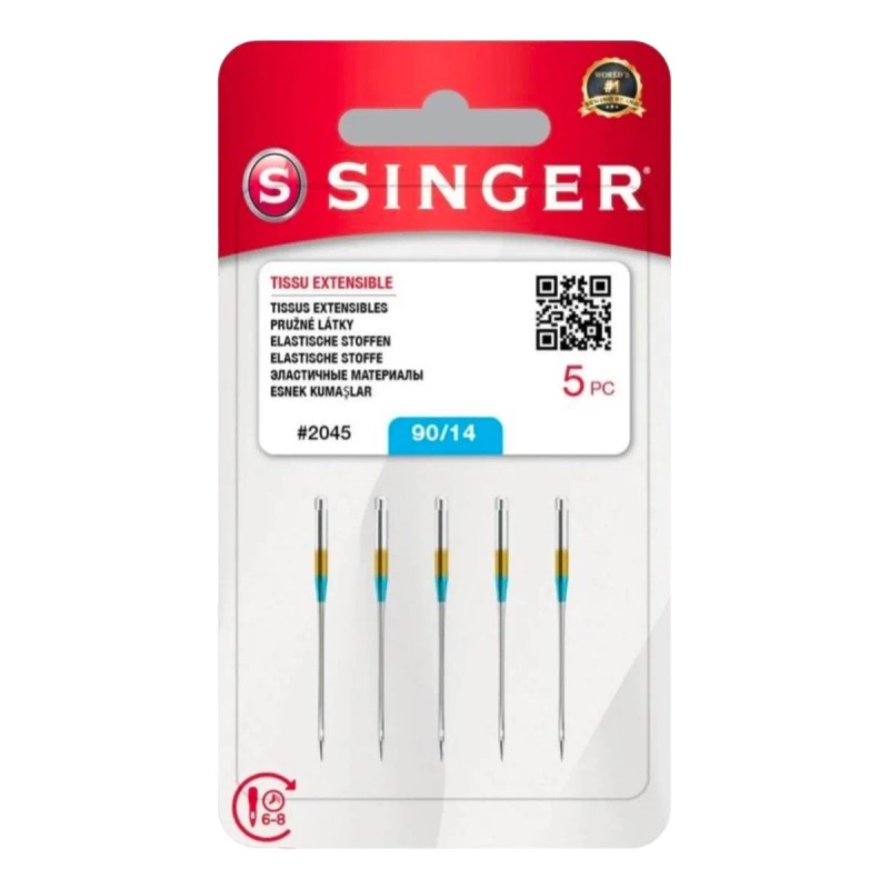Aguja Singer Maquinas De Coser Casera 5 Tarjetas