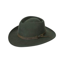Hoggs of Fife Perth Crushable Felt Hat Green Large GreenLargeGreen Hats (52365) Men's