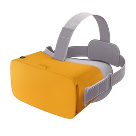 VR Headset for Phone, Anti-Blue Eyes Protected HD Lenses - Amber Yellow
