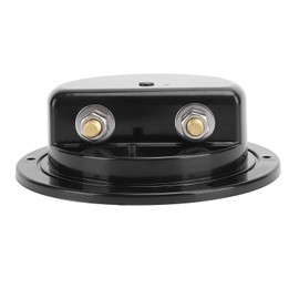 Black, DC6 32V Power Supply Junction Box with Studs for Excellent Conductivity, Water, for RVs Yachts Ships, Marine Sea Fishing Junction Box, ABS Metal (with Accessories)