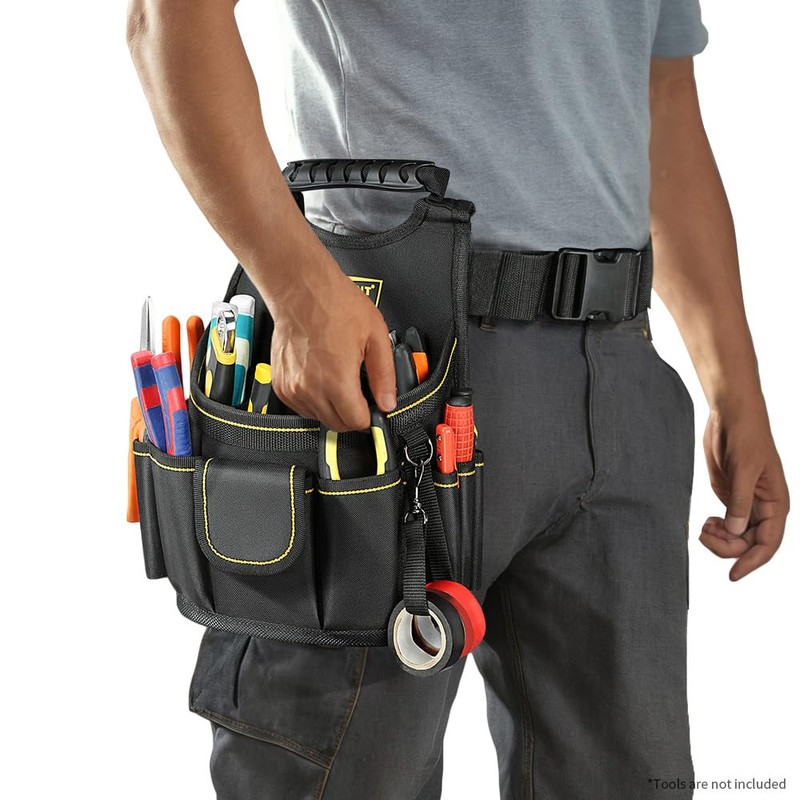 WINHUNT Tool Belt Pouch with 18 Pockets, Tool Pouch Bag
