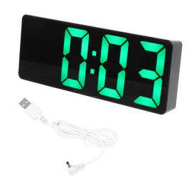 CORHAD 1 Set Digital LED Alarm Clock Simple Design with Voice Control Portable Tabletop Clock for Home Bedroom and Office Decor