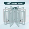 Semiocthome Freestanding Bamboo Dog Gate - 2 Panels, 24" Height