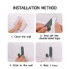 6 Pack Adhesive Hooks Utility Wall Hooks Key Hooks for