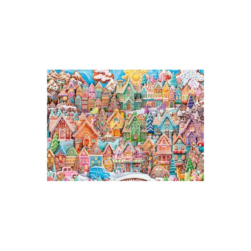 Ravensburger Christmas Cookie Village 1000 Piece Jigsaw Puzzle for Adults