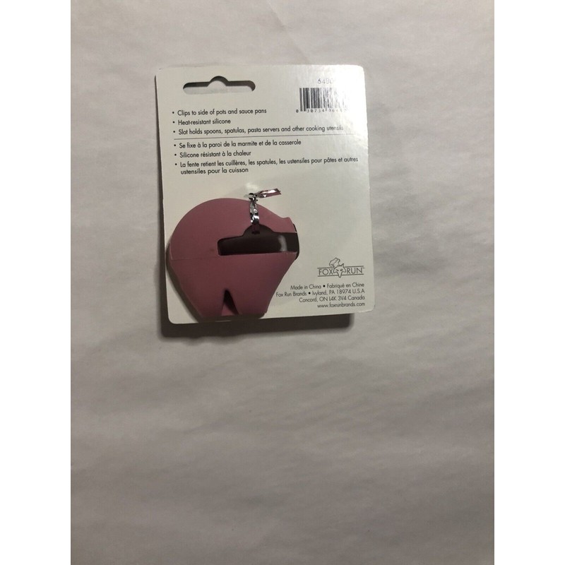 Fox Run Silicone Pig Spoon Rest Utensil Ladle Spatula Holder