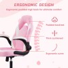 HOMEFLA Computer Gaming Desk Chair Ergonomic Lumbar Support with Flip-up