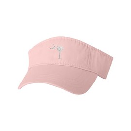 One Size Pink Visor South Carolina Flag Embroidered Visor Dad Hat