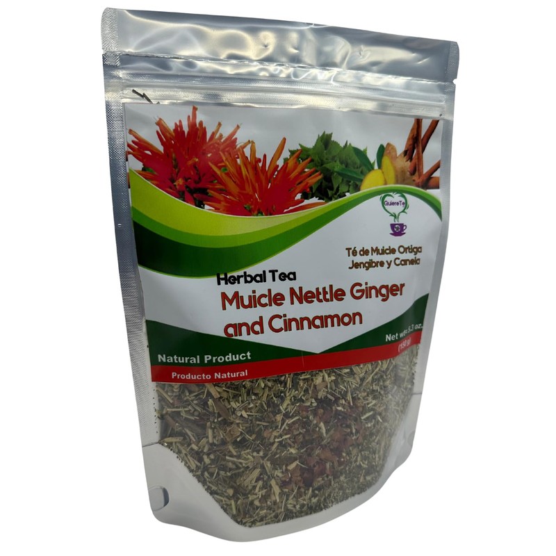 Muicle Nettle Ground Ginger Tea, Herbal Mix, Muicle Leaves, Muicle