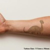 'Dinosaur Cartoon' Temporary Tattoo - Water Resistant, Skin-Safe, Non-Toxic Transfer