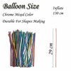 creative balloons Chrome Long Balloons Metallic 260q Modelling Balloons Multicoloured