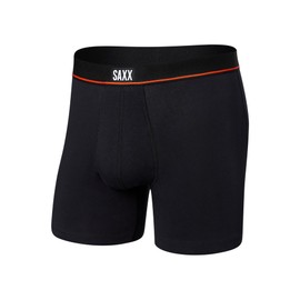 SAXX Underwear Co. Men's Underwear With Pouch Non-Stop Stretch Cotton Boxer Brief Fly 7Pk, Deep Navy/Black, Large