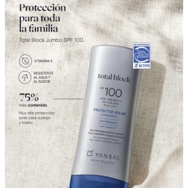 Total Block Protector Solar Fps 50 Uva Jumbo 140gr Yanbal
