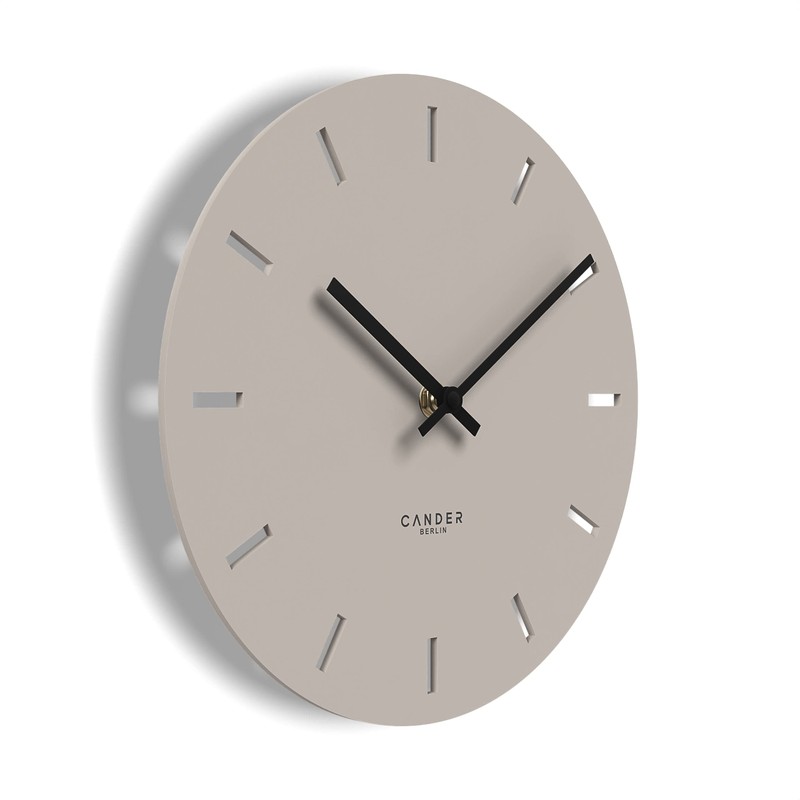Cander Berlin MNU 2530 P Wanduhr lautlos ohne Ticken 30