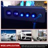 Nilight 5PCS Waterproof Round Rocker Switch w/Wiring Harness Switches Holder