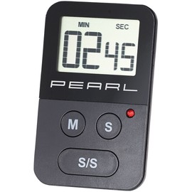 PEARL Kitchen Timer: Digital Kitchen Timer with Stopwatch, Acoustic and Optical Alarm (Kitchen Stopwatch, Digital Timer, Digital)