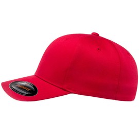 1960-63 Ford Falcon Convertible Outline Design Flexfit 6277 Athletic Baseball Fitted Hat Cap red S/M