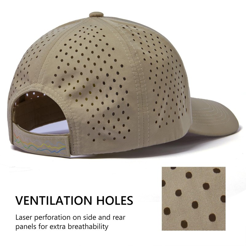 UVSAI UPF 50+ Performance Water Resistant Baseball Cap Lightweight Breathable