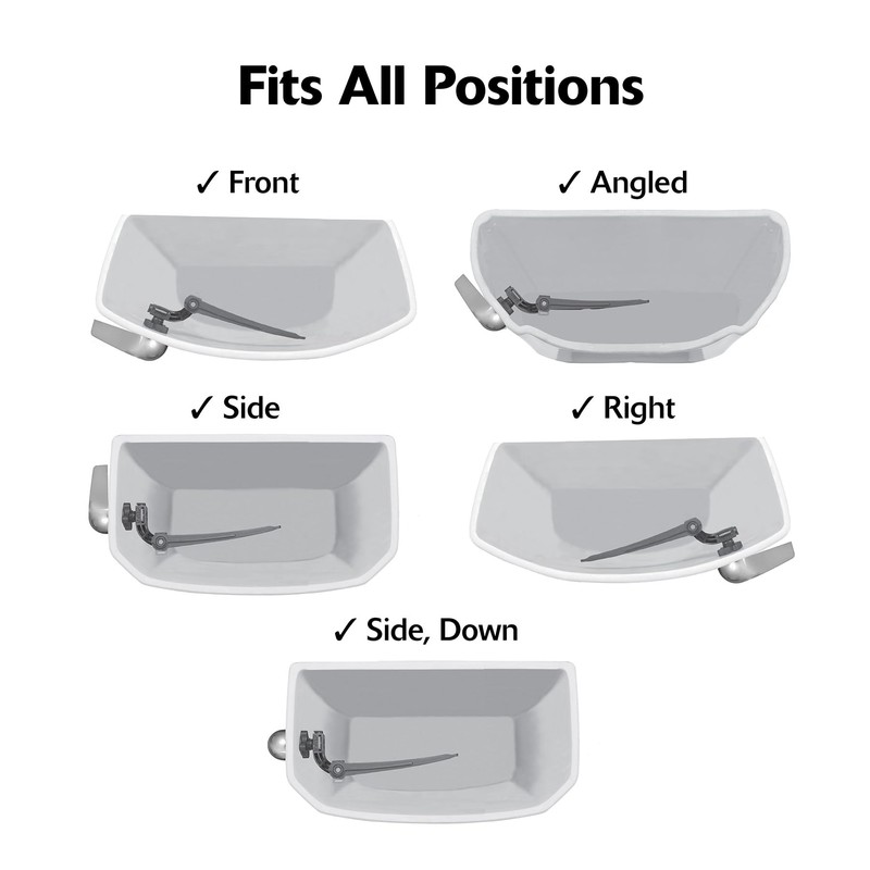 Korky 6060BP Strongarm Toilet Tank Lever, Classic Style in White