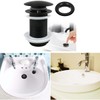 Pop Up Sink Plug Slotted,Slotted Bathroom Waste Plug,Universal Chrome Drain