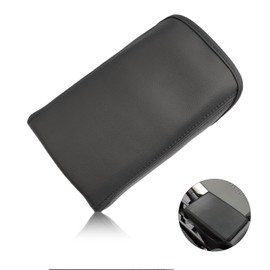 BIXUAN Polo6 2024 Compatible with VW Polo MK6 Seat Ibiza Arona 2018-2023 2024 Armrest Cover Centre Console Centre Armrest Cover Armrest Lid Interior Accessories Protection Leather Cushion, black