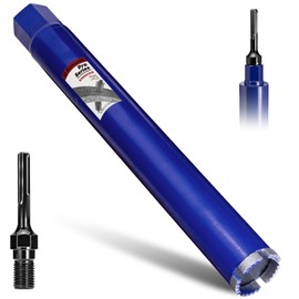 DaduoRi 2" Pro Concrete Core Drill Bit with SDS Max Adapter(1-1/4"-7 Thread) - 14" Cutting Depth & Upgraded Welded Teeth Core Bits for Concrete with Rebar, Brick, Masonry,Stucco,Mortar, Wet Coring