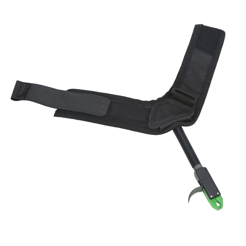 Bow Caliper Release Aid Aluminum Alloy Neoprene Wrist Strap Archery