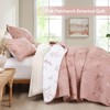 Drucon Pink Quilt King Size 3 Pieces Branch Botanical Quilt