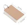 Ciieeo Pages Kraft Study Cards Binder Ring Easy DIY Index