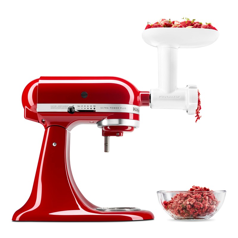 KitchenAid® Food Grinder + Fresh Prep Slicer/Shredder Attachment Bundle, White