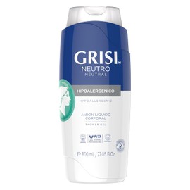 GRISI |Shower Gel Neutro, 800 ml | Jabón Líquido Corporal Hipoalergénico | Ideal para piel sensible