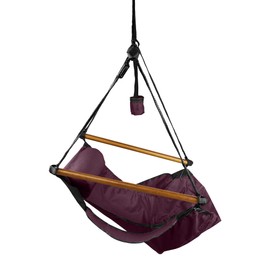 Hammaka Hanging Hammock Air Chair, Wooden Dowels, Burgundy