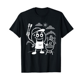 Barbecue BBQ Grill Master Funny Stick Figure T-Shirt