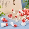 KISSITTY 32Pcs Luminous Mushroom Figurines Glow in The Dark Mushroom