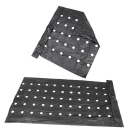 CAXUSD 2pcs Pe Agricultural Mulching Film Black Thermal Insulation Perforated Plastic Sheet for Crop Covering and Plant Protection Water Retention and Ventilation for Greenhouse Use