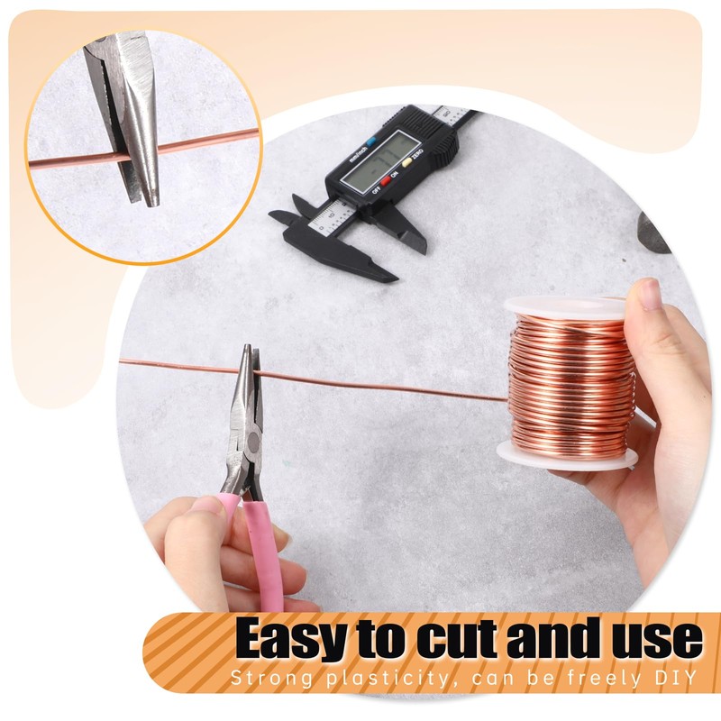 99.9% Pure Copper Wire (12 Gauge, 2MM), 50 Feet Solid