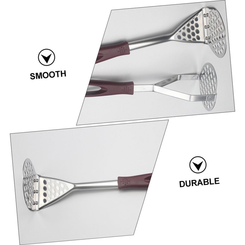 CIYODO 2Pcs Stainless Steel Potato Mashers Ergonomic Design for Effortless