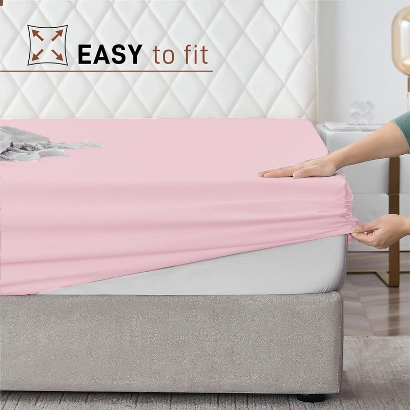 AR Ware Double Fitted Sheet 100% Egyptian Cotton 300 TC,