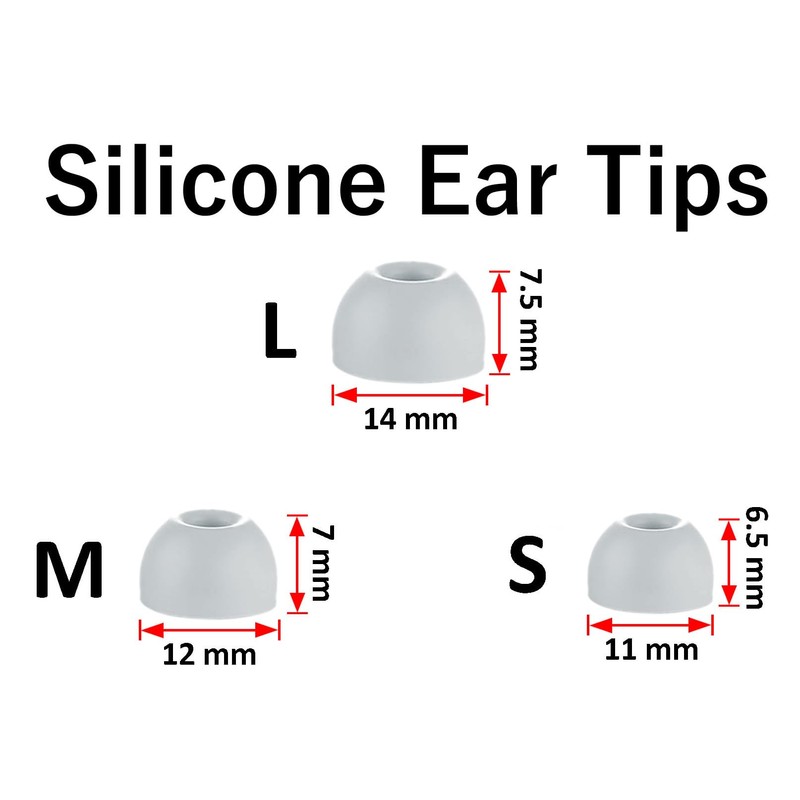 A-Focus (9 Pairs) Solo Buds Ear Tips - Soft Silicone