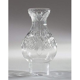 B&P Lamp® 2 1/2" X 8 1/4" Clear Princess Feather Chimney