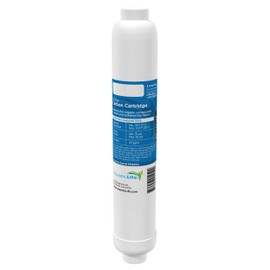 AquaticLife Inline Carbon Block Aquarium Water Filter Replacement Cartridge for RO Buddie and Reverse Osmosis Tank Kit