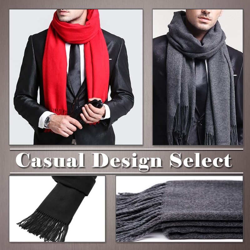 ONE LIMITATION SF009 Plain Long Simple Scarf, Autumn & Winter,
