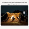 Solar LED Camping Lantern with USB Rechargeable Battery 4 Leaf