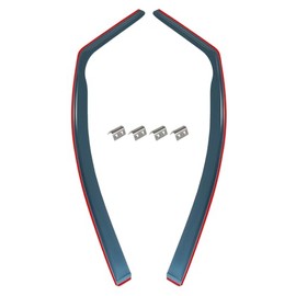 Wind Deflectors Compatible with VW Caddy 3 2004-2015, Rain Deflectors, Integrated Deflectors, Integrated Wind Deflectors, Front, Black Smoke, Pack of 2