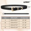 LEACOOLKEY Women's Fashion Leather Belt Ladies Casual Formal Waist Belts