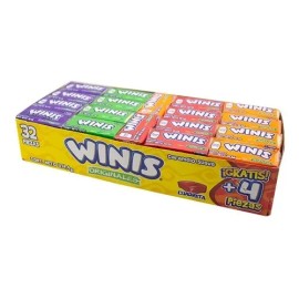 Winis Chicloso Minis Originales Caramelo Suave Dulce 32 Pz