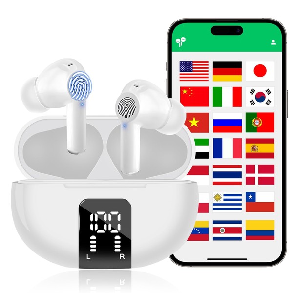 AI Translation Earbuds, Language Translator Earbuds Real Time, 3-in-1 Translator